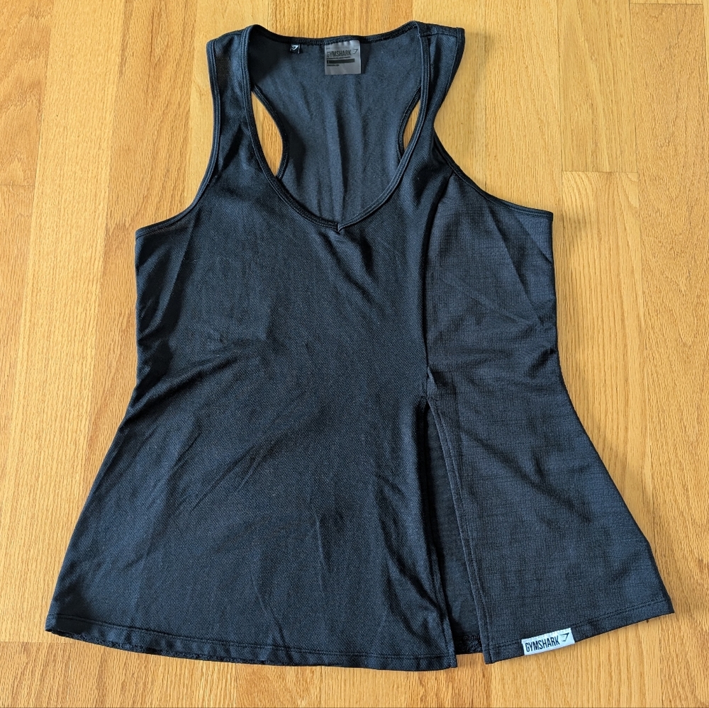 Gymshark Black Racerback Tank Top Size Large